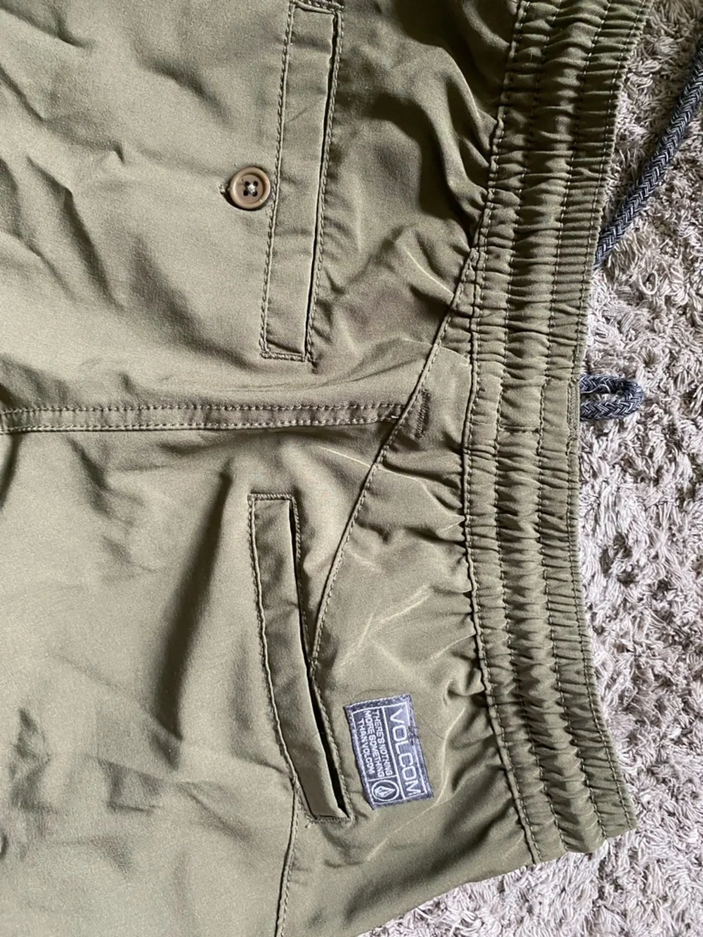 Volcom Olive Green Drawstring light pants - Picture 5 of 5